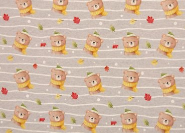 Isla bear alphensweat grey with bears by Swafing